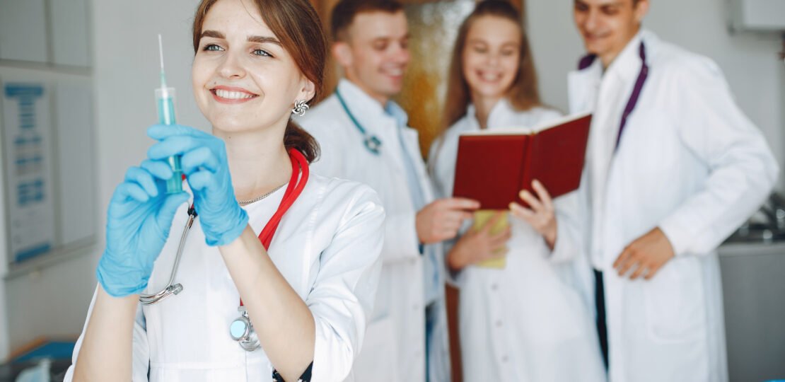 Four interns are undergoing internships at the hospital.